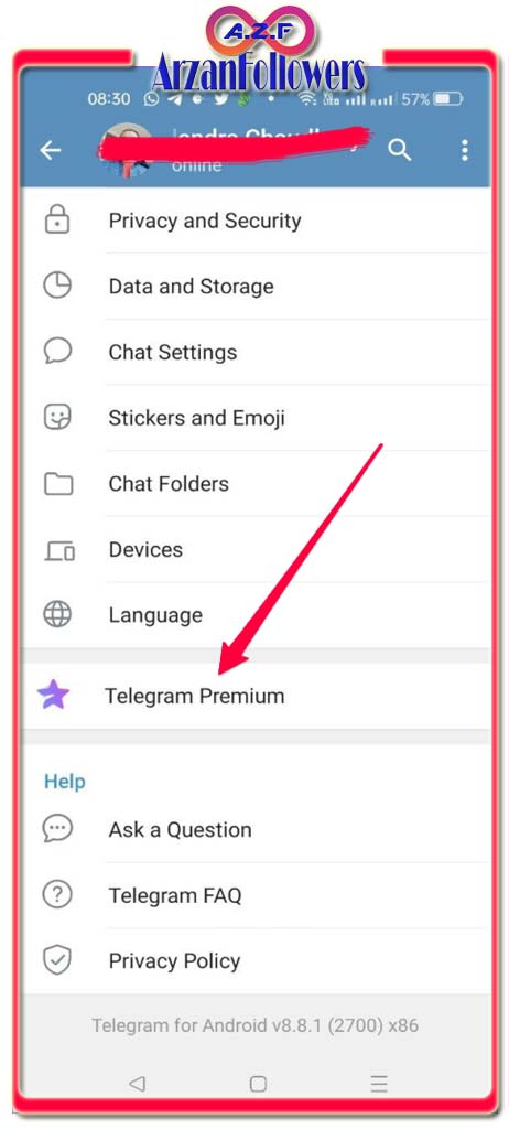 آموزش پرمیوم کردن اکانت تلگرام